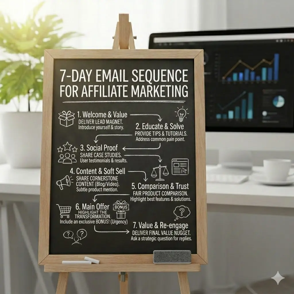 7-day email sequence for affiliate marketing