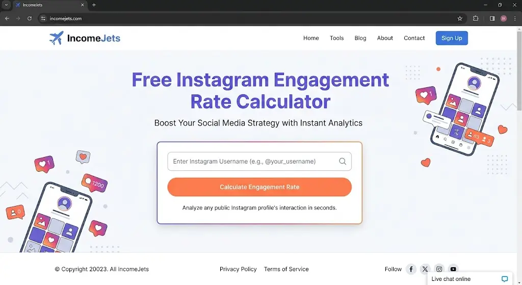 Free Instagram Engagement Rate Calculator